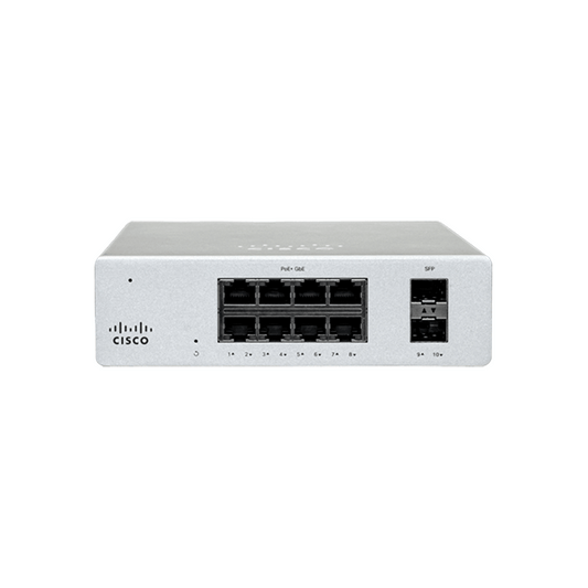 Meraki MS130R-8P Cloud Mgd Ruggedized 8GE 240W PoE Switch