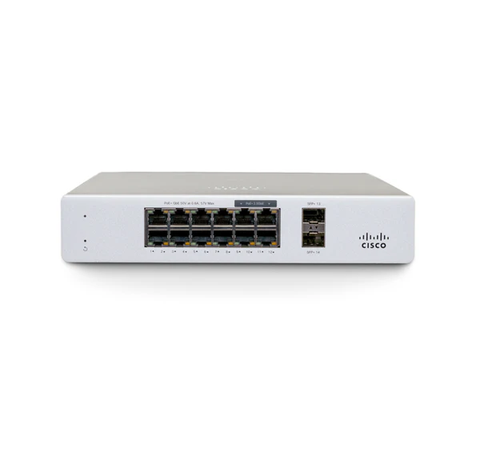 Meraki MS130-12X Cloud Mgd. 8GE + 4x(2.5GE) 240W PoE Switch