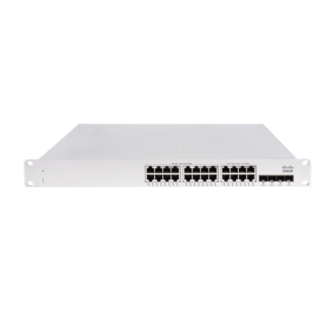 Meraki MS150-24P-4X L2 Stck Cld-Mngd 24GE 370W PoE Switch