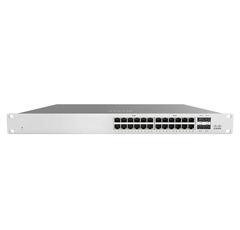 Meraki MS125-24P 10G L2 Cld-Mngd 24x GigE 370W PoE Switch